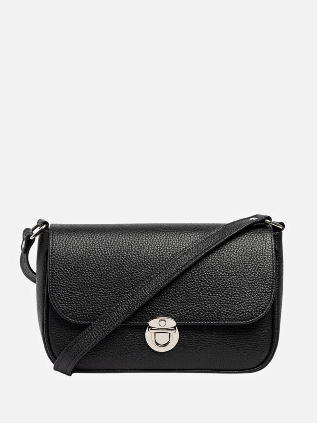 LUMI Black Leather Bag