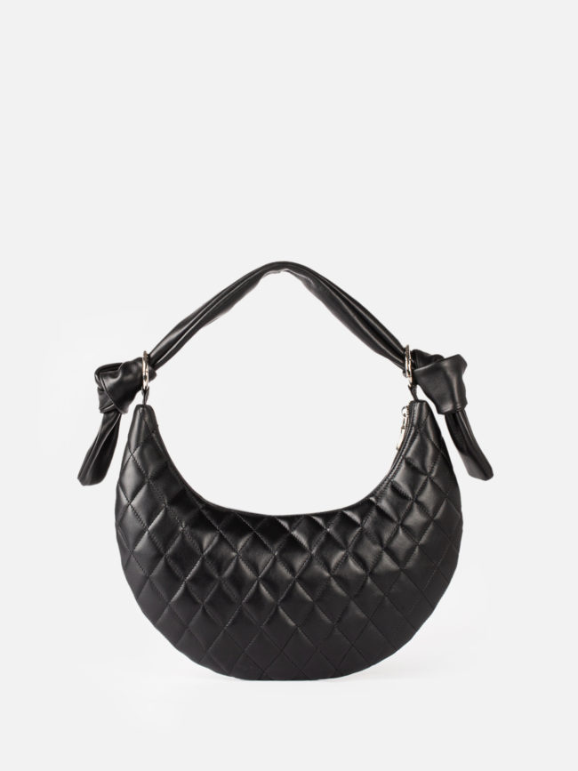 MARA Quilted Black Leather Bag