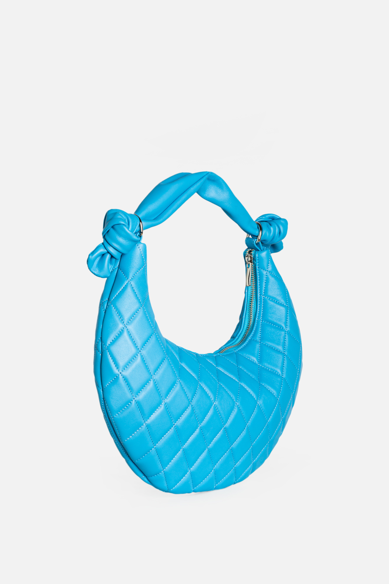 MARA Quilted Blue Leather Bag - Image 2