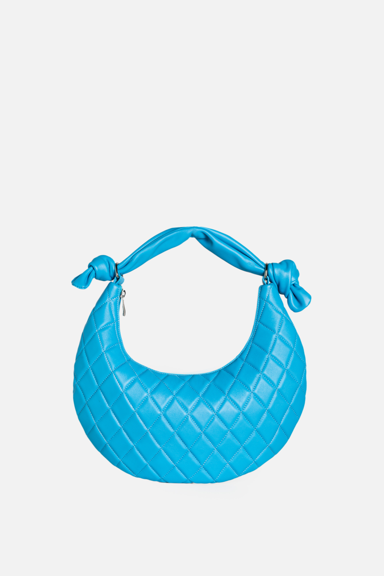 MARA Quilted Blue Leather Bag - Image 6