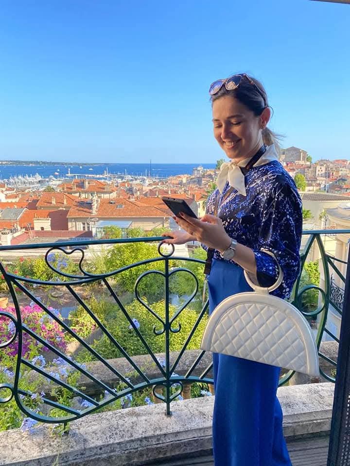 FANY MAXI Silver Croco Leather Bag - Image 3