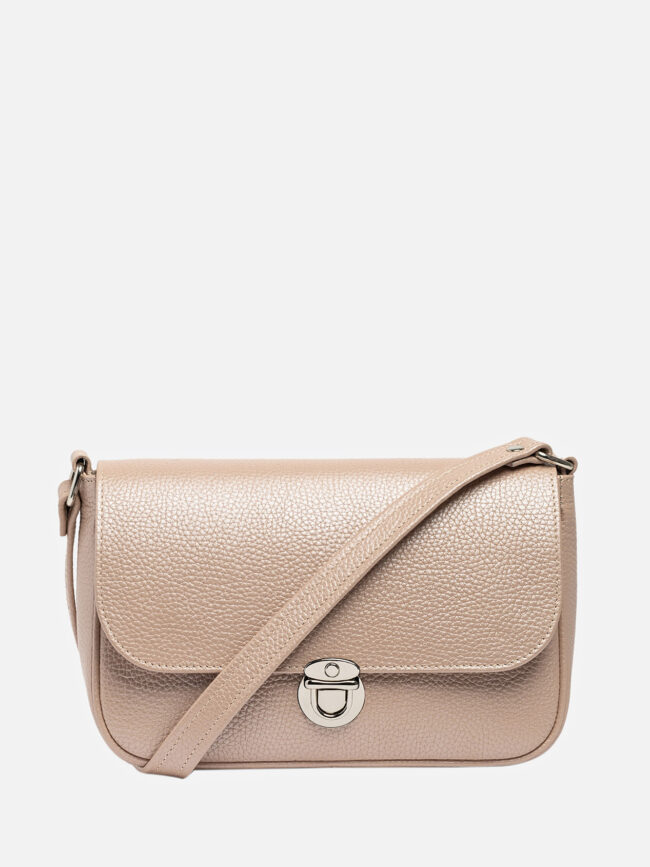 LUMI Pearly Pink Leather Bag