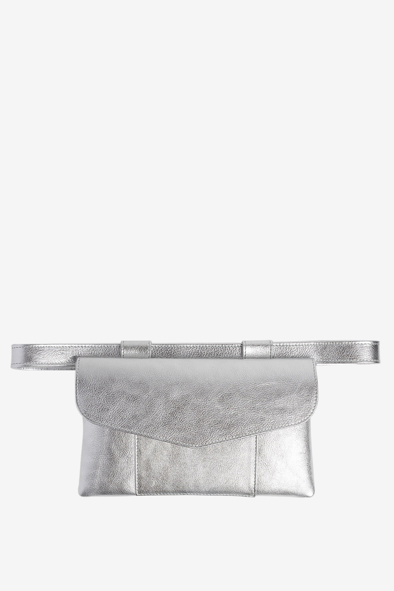 ZELDA Silver Leather Belt Bag - Image 2