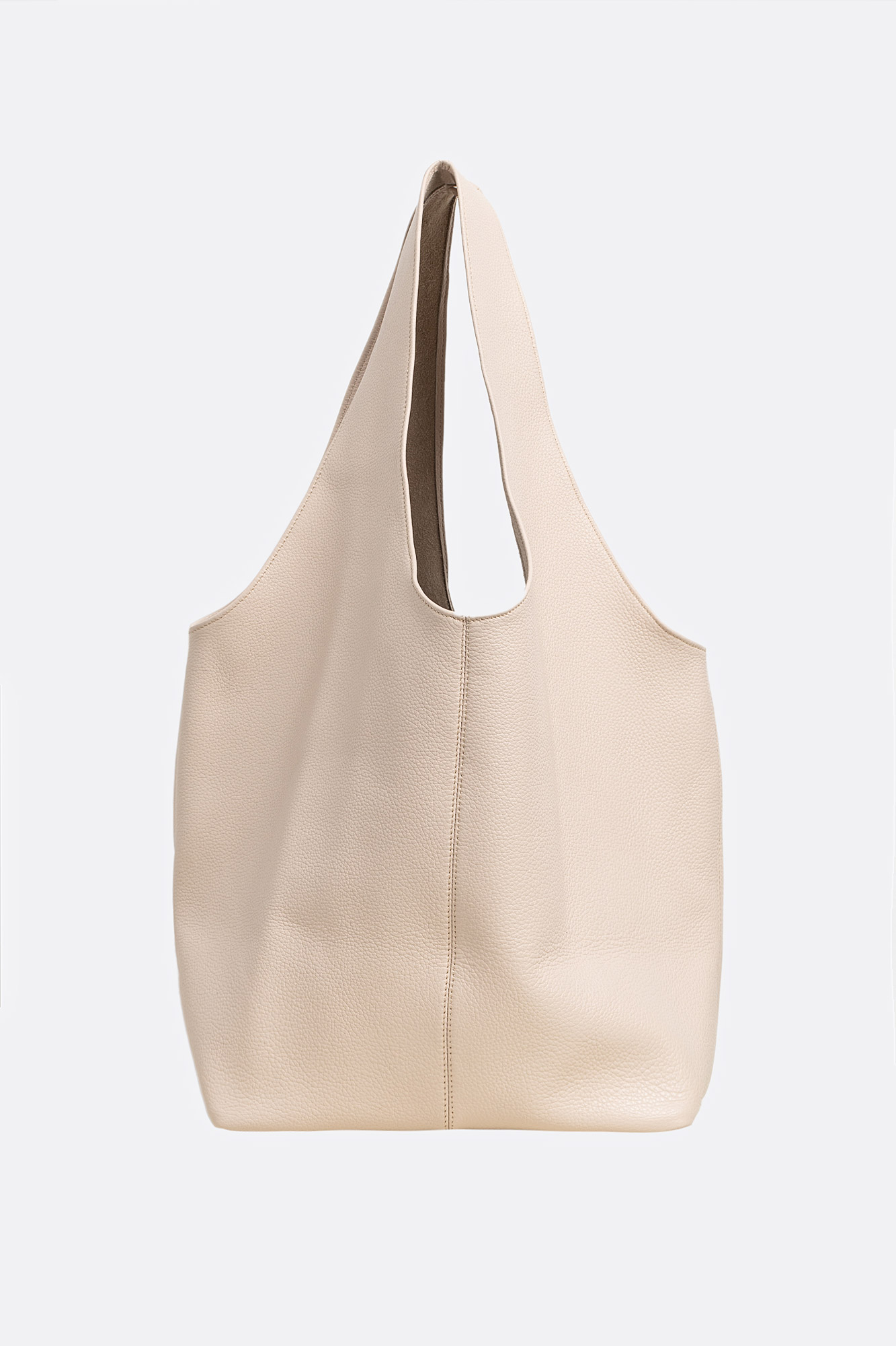 SACK Cream Leather Bag With Red Hearts Attached - Image 8